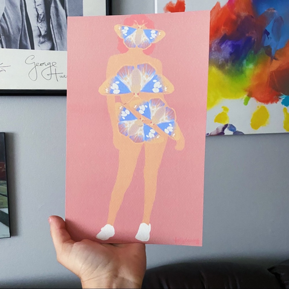 “Behind the Irises” Art Print